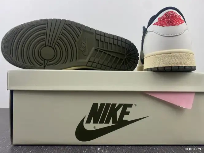 Rep Kickmax Olive Jordan Scott Low Travis Air x 1 WMNS DZ4137-106 OG 0513